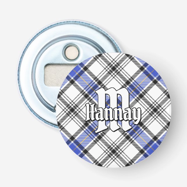 Clan Hannay Tartan Flaschenöffner (Vorderseite)