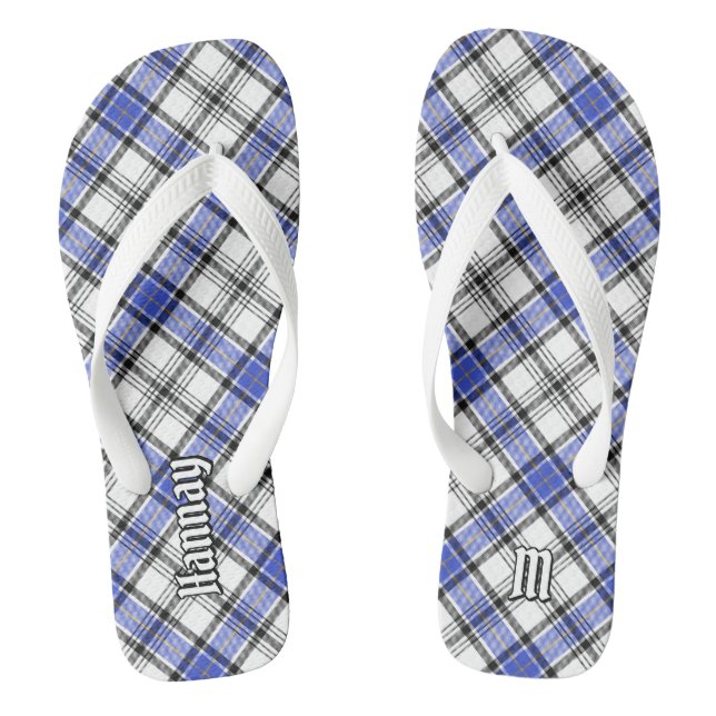 Clan Hannay Tartan Flip Flops (Fußbett)