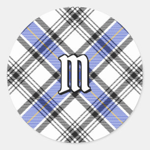 Clan Hannay Tartan Runder Aufkleber