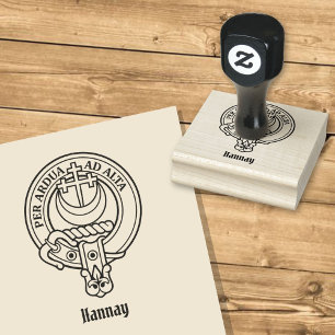 Clan Hannay Wappen Rubber Briefmarke Gummistempel