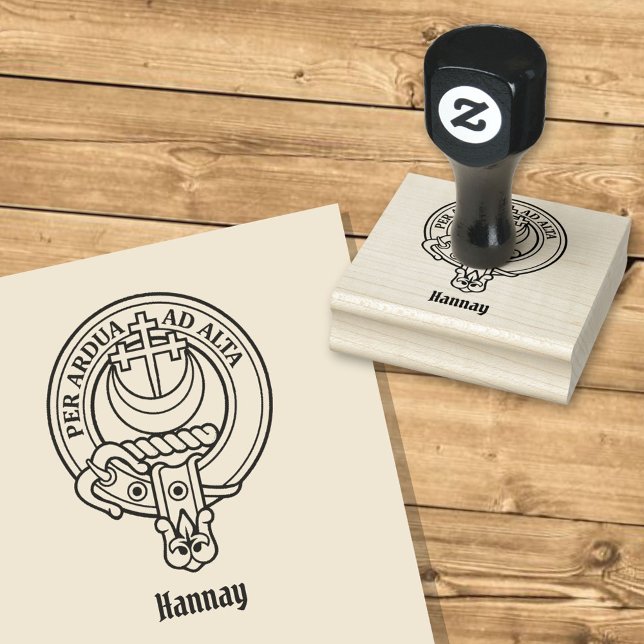 Clan Hannay Wappen Rubber Briefmarke Gummistempel (Von Creator hochgeladen)