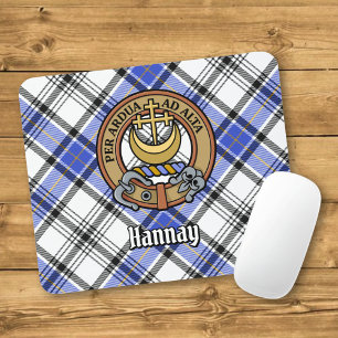 Clan Hannay-Wappen über Tartan Mousepad