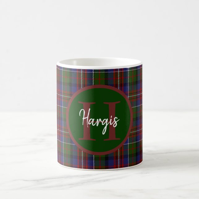 Clan Hargis Mit Monogramm Kaffeetasse (Mittel)