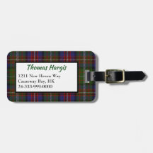 Clan Hargis Tartan Karierter Gepäcktag
