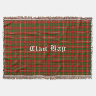 Clan Hay Tartan Throw Blanket Decke