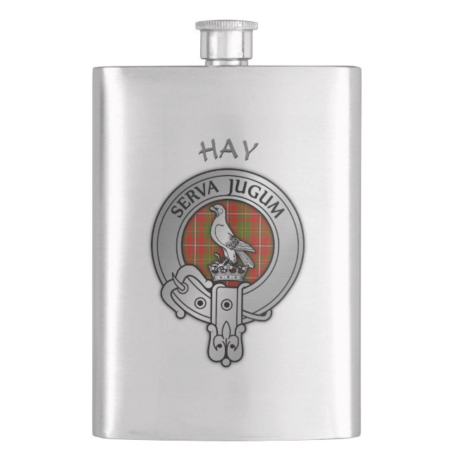 Clan Hay Wappen Flachmann (Vorderseite)