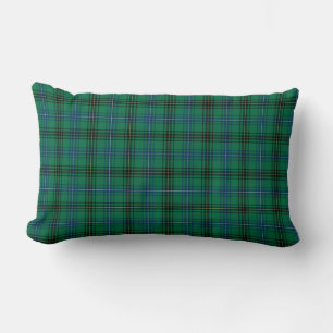 Clan Henderson hellgrüner und blauer Tartan Lendenkissen