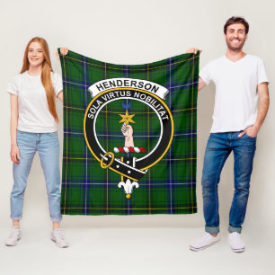 Clan Henderson Modern Tartan Kariert Fleecedecke