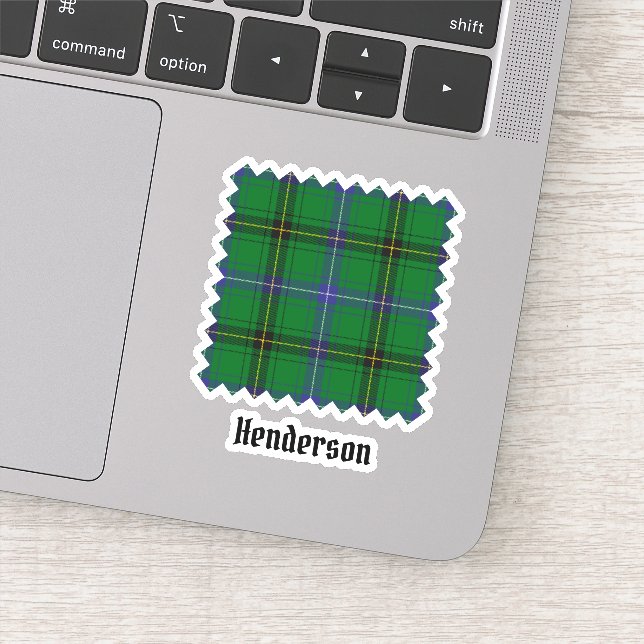 Clan Henderson Tartan Aufkleber (Detail)
