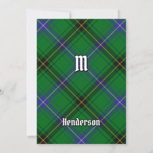 Clan Henderson Tartan Einladung