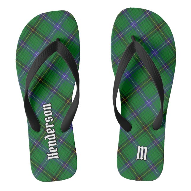 Clan Henderson Tartan Flip Flops (Fußbett)