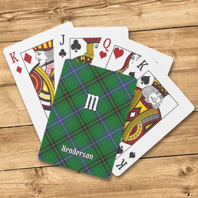 Clan Henderson Tartan Spielkarten (Von Creator hochgeladen)