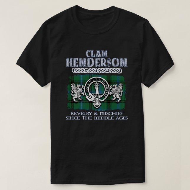 Clan Henderson Wappen Schottischer Klan Schottisch T-Shirt (Design vorne)