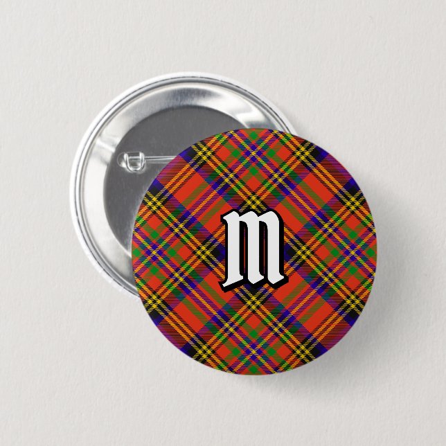Clan Hepburn Tartan Button (Vorne & Hinten)