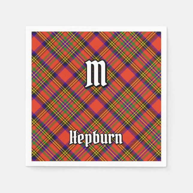 Clan Hepburn Tartan Serviette (Vorderseite)