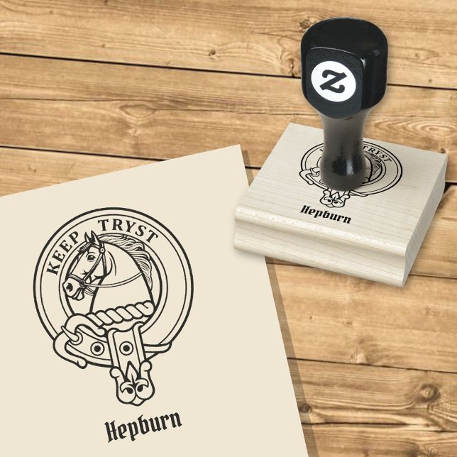 Clan Hepburn Wappen Gummistempel (Von Creator hochgeladen)