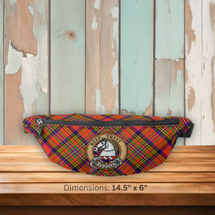 Clan Hepburn-Wappen über Tartan Bauchtasche