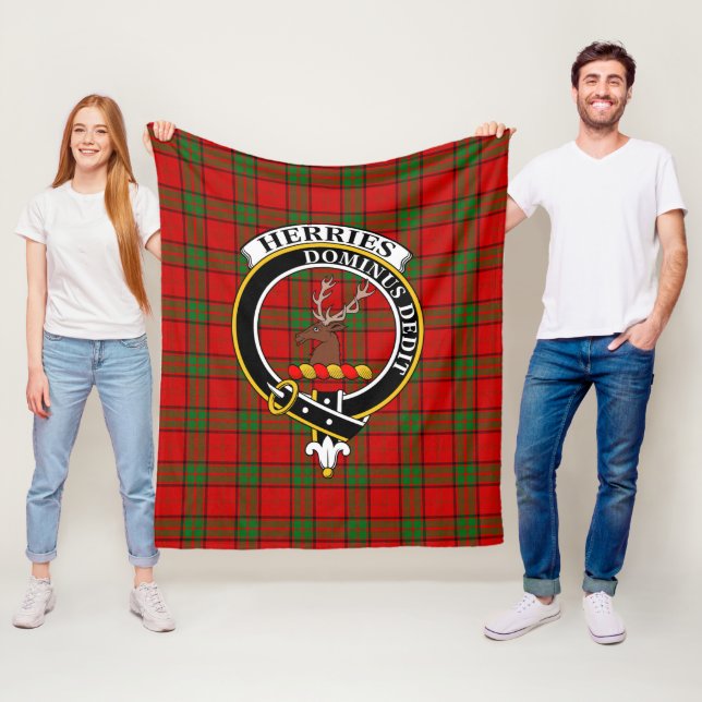 Clan Herries Tartan Kariert Fleecedecke (Beispiel)