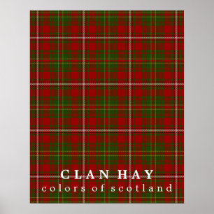 Clan heuen Farben von SchottlandTartan Poster