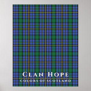 Clan Hope Colors of Scotland 2 Tartan Kariert Post Poster