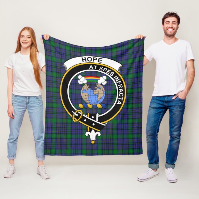 Clan Hope Tartan Kariert Fleecedecke (Beispiel)