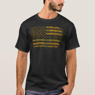 Clan Houston Scottish tartan, USA Flaggenkilometer T-Shirt