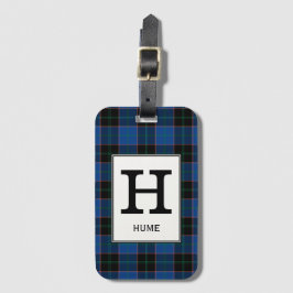 Clan Hume Tartan Mit Monogramm Gepäckanhänger