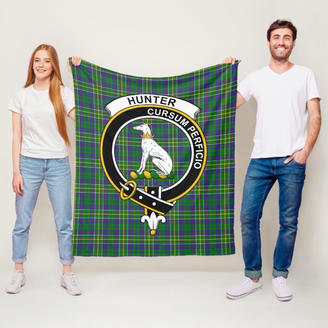 Clan Hunter von Hunterston Tartan Kariert Fleecedecke (Beispiel)