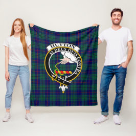 Clan Hutton Tartan Kariert Fleecedecke