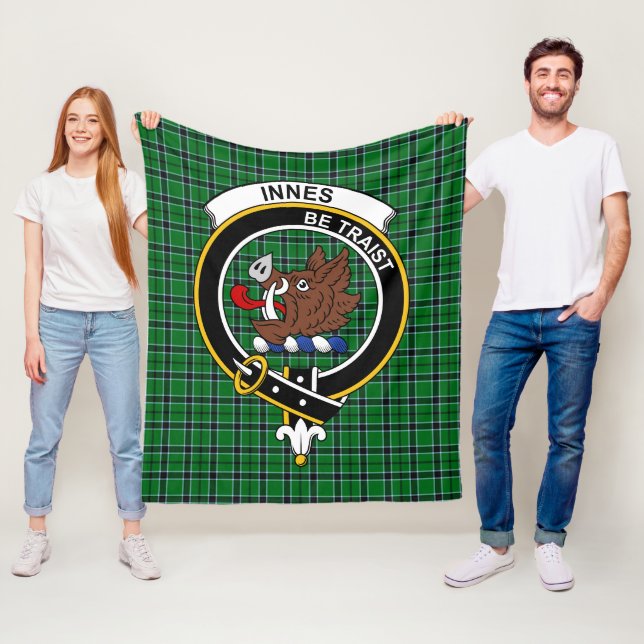 Clan Innes Jagd Tartan Kariert Fleecedecke (Beispiel)
