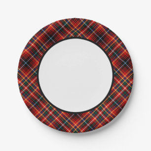 Clan Innes Tartan-Grenze Pappteller