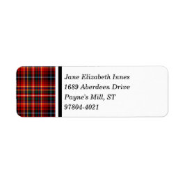 Clan Innes Tartan Red Scottish Kariert
