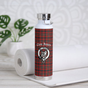 Clan Innes Wappen Abzeichen und Tartan Trinkflasche