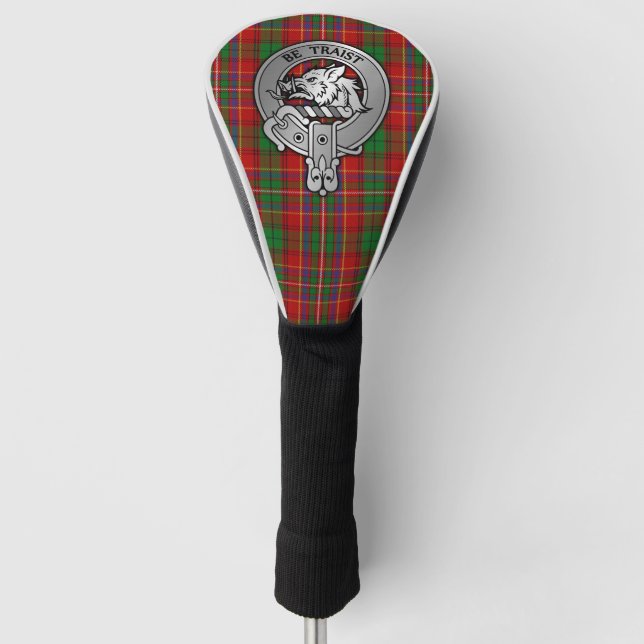 Clan Innes Wappen & Tartan Golf Headcover (Vorderseite)