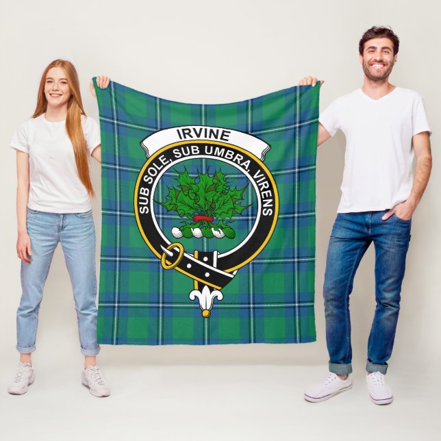 Clan Irvine Ancient Tartan Kariert Fleecedecke (Beispiel)
