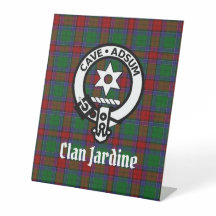 Clan Jardine Wappen Abzeichen und Tartan