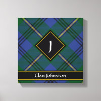 Clan Johnston Tartan Canvas Print