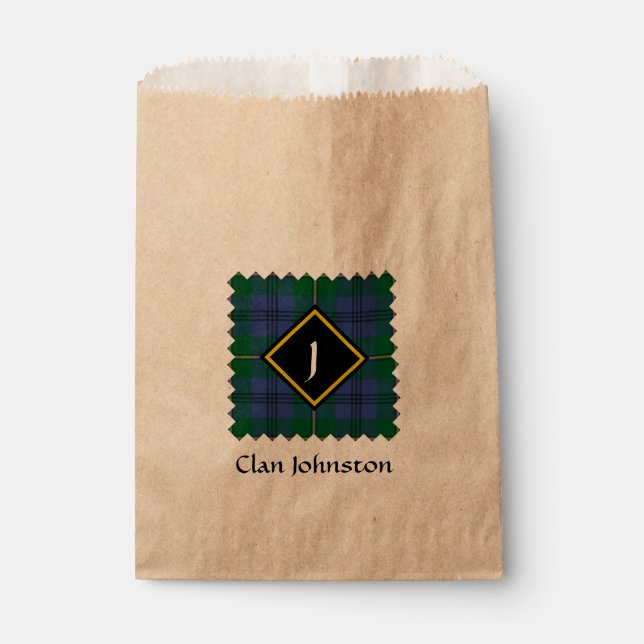 Clan Johnston Tartan Favor Bag Geschenktütchen (Vorderseite)