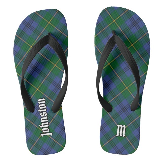 Clan Johnston Tartan Flip Flops (Fußbett)