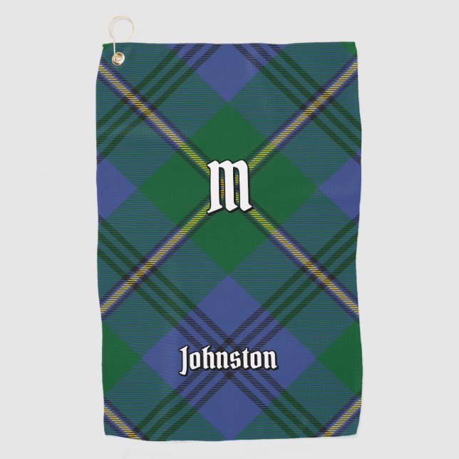 Clan Johnston Tartan Golf Towel Golfhandtuch (Vorderseite)