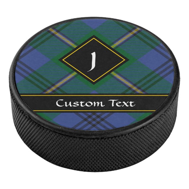 Clan Johnston Tartan Hockey Puck (3/4)