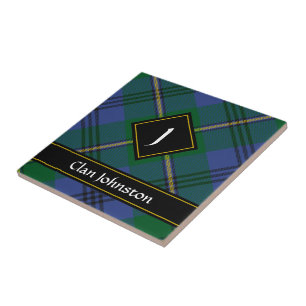 Clan Johnston Tartan Keramik Tile Fliese