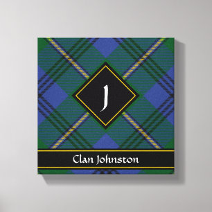 Clan Johnston Tartan Leinwanddruck