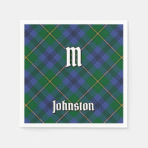 Clan Johnston Tartan Napkins