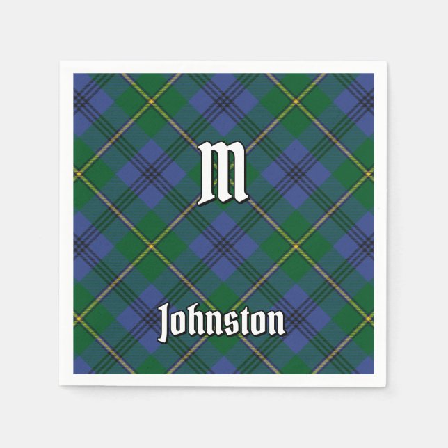 Clan Johnston Tartan Napkins Serviette (Vorderseite)