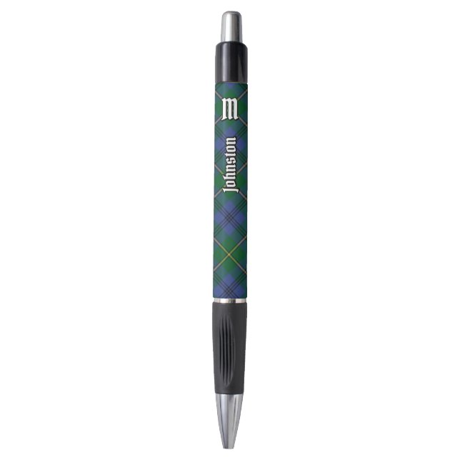 Clan Johnston Tartan Pen Kugelschreiber (Vorderseite Vertikal)