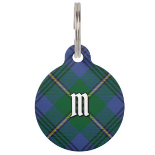 Clan Johnston Tartan Pet ID Tag Haustiermarke