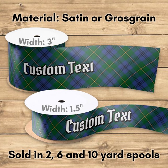 Clan Johnston Tartan Satin Ribbon Satinband (Von Creator hochgeladen)