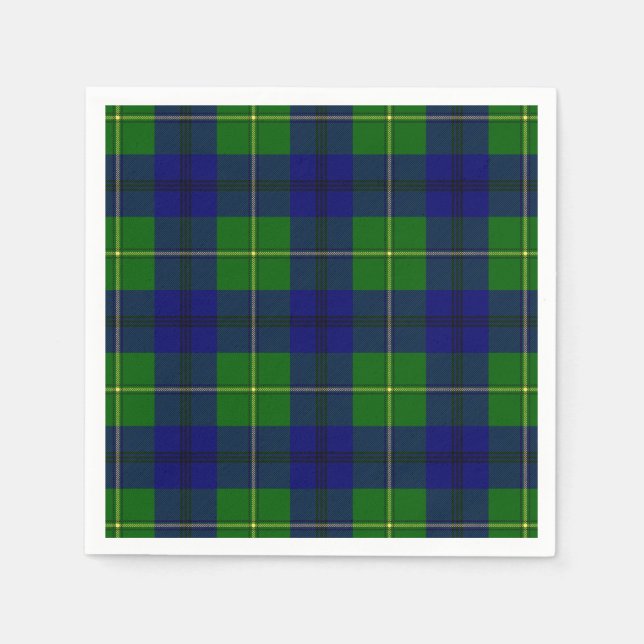 Clan Johnston Tartan Serviette (Vorderseite)