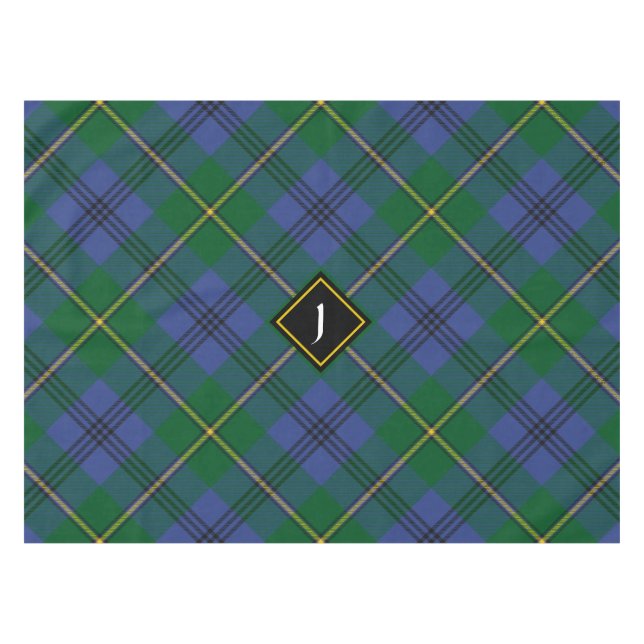 Clan Johnston Tartan Tablecloth Tischdecke (Vorderseite (Horizontal))